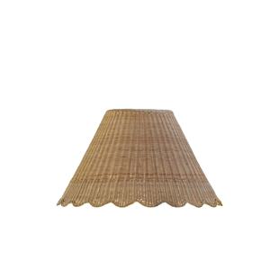 Pantalla de Lámpara de Ratán Hecha a Mano Sostenible, Forma de Tambor Cónico, Lámpara Colgante Tejida Natural, Iluminación al por Mayor para Proyectos de Interior - Product Image 1