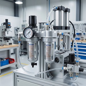 Unidad Modular Combinada Neumática de Aluminio Estándar Industrial, Separador de Aire y Aceite para Compresor, Fábrica Automatizada - Product Image 5