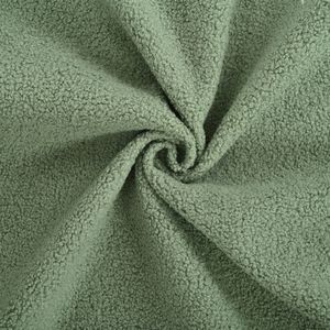 Verde Teddy tessuto barile sedia singolo accento poltrona in legno massello gambe in vita cuscino per soggiorno camera da letto studio sala d'attesa - Product Image 5