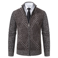 2025 Mode Neuer Designer Maßgeschneiderter Herren Winter Casual Strick-Cardigan mit Frontlogo, Dick und Anti-Pilling, 100% Polyester
