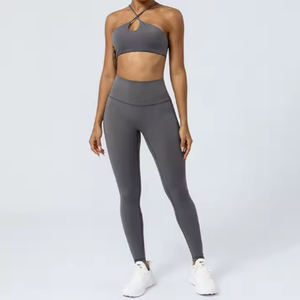 Conjuntos Deportivos de Yoga para Mujer, Leggings de Cintura Alta, Talla XL, Cintura Elástica, Spandex/Nylon, Ropa Deportiva al Por Mayor - Product Image 2