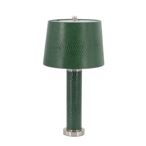Lampe de table en cuir 14x14x27, décoration élégante et stylée pour la maison - Product Image 3