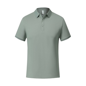 Camisas de Golf Personalizadas de Manga Corta para Hombre, Tejidas, 210g, Algodón Poliéster, Hidrófugas, Impermeables, Antiincrustantes, Resistentes a la Grasa, con Cuello - Product Image 2