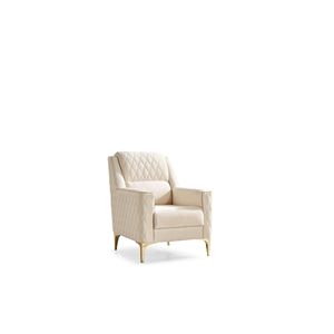 Sedia Luna in Stile Moderno Avorio per Soggiorno - Product Image 2