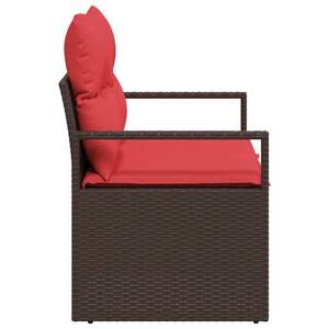 Canapé de jardin en polyrotin avec coussin 47,24 x 24,41 x 27,17 pouces, mobilier d'extérieur élégant - Product Image 6