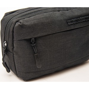 Black storage bag simple cosmetic bag portable travel handbag electronic <b>accessories</b> storage bag toiletry bag - Product Image 4