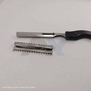 Navajas profesionales para peluquería, peine de barbero para dar forma al cabello, peine de entresacar y alisar, para salón de belleza, barberos y estilistas, navajas texturizadoras - Product Image 4