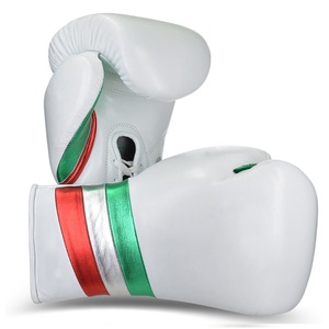 Guantes de Boxeo de Cuero Vacuno de Alta Calidad, Estilo con Cordones, Diseño Moderno, Logotipo Personalizado, Guantes Profesionales para Entrenamiento y Sparring - Product Image 1