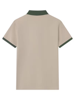 Black Solid Cotton Knitted Men's Casual for Shirt Breathable Short Sleeve Work Custom Logo Printing Digital Printing OEM/ODM