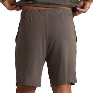 Short de jogging en bambou pour hommes en coton biologique Short de sweat pour hommes en jersey personnalisé Pantalon court avec cordon de serrage pour hommes - Product Image 2