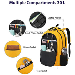 Mochila Escolar Ligera, Transpirable, con Múltiples Bolsillos, Cierre Suave y Logotipo Personalizado, al Mejor Precio - Product Image 4