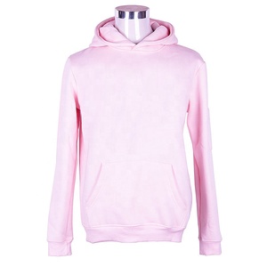 <b>Women's</b> <b>Pink</b> Hooded Pullover Sweatshirt Solid Color 100% Cotton Woven Breathable Eco-Friendly Quick Dry Regular Fit Pockets - Product Image 1