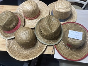 Sombrero Mexicano de Paja de Seagrass, Gorro de Playa con Bordado a Mano, Bordes con Pompones a Rayas, Casual, para Ciclismo, Unisex, para Eventos al Aire Libre - Product Image 6