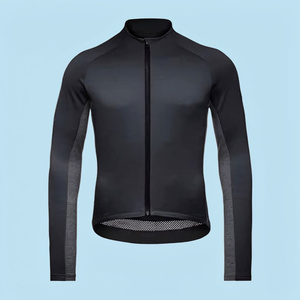 Wholesale Men Cycling Jersey Full Sleeve <b>Road</b> Bike Pockets Spandex Polyester Heat Transfer Printed Breathable Quick Dry - Product Image 2