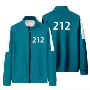 Sudadera con capucha de calamar para hombre, traje deportivo con cremallera frontal, estilo coreano, con Logo personalizado, informal, 2021 - Product Image 1