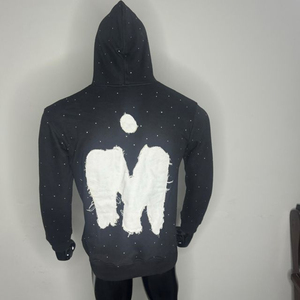 Sudaderas con Capucha de Moda Urbana Americana con Estampado Digital 3D para Hombre, Tela de Algodón, Sudaderas con Capucha Personalizadas con Pedrería para Hombre - Product Image 3