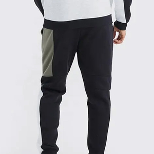 Men's High Quality 100% Cotton Solid Pattern Winter Pullover Fleece Tracksuits-2-Piece Winter Use <b>Jogger</b> <b>Set</b> with Custom Logo - Product Image 3