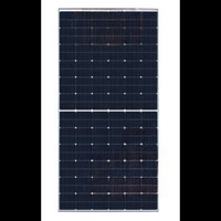 Panneaux solaires monocristallins demi-cellules 535W à haut rendement, cadre double paroi en aluminium anodisé argenté, connecteurs de boîtier de jonction divisés IP68, PID