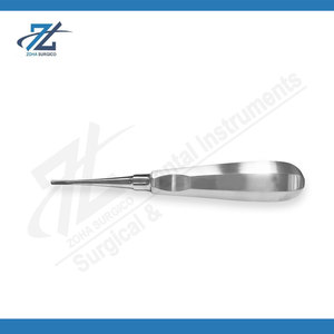 Élévateur dentaire à pointe droite ou courbée en acier inoxydable pour extraction dentaire, équipement dentaire fabriqué au Pakistan - Product Image 5