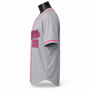Nouvelle arrivée, maillot de baseball pour homme de haute qualité, 100% polyester, avec 2 boutons, respirant, design patchwork, taille personnalisée, logo sur le devant - Product Image 5