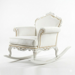 Silla mecedora para habitación infantil en Londres, Reino Unido, hecha a mano en Indonesia. - Product Image 1