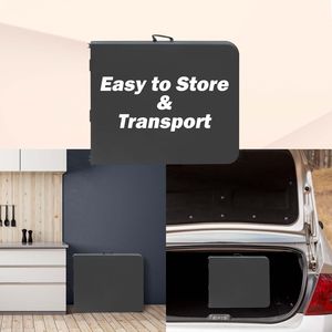 Portable <b>6ft</b> Black <b>Folding</b> <b>Table</b> High Load Bearing Plastic <b>Table</b> for Camping Picnics Parties - Product Image 6