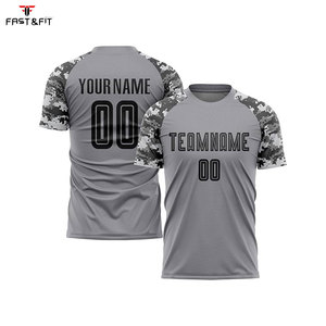 Maillots de football personnalisés en sublimation à manches courtes en coton, couleurs personnalisées et design unisexe pour le football d'été - Product Image 2