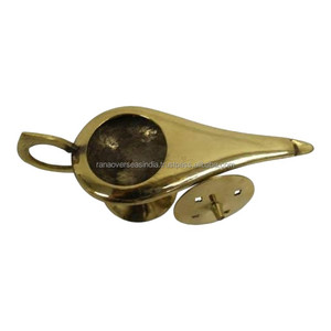 Quemador de Incienso GENIE de Latón Macizo - Aroma a Sándalo y Jazmín, Diseño Exclusivo Hecho a Mano para la Temporada de Primavera, Color Plateado - Product Image 4