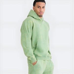 ชุดฮู้ดดี้ผู้ชาย ผ้าฟลีซ ชุดวอร์มลำลอง สตรีทแวร์ ทรงหลวม ใส่สบาย เหมาะสำหรับฤดูหนาว รับสกรีนโลโก้ ขายส่งจำนวนมาก - Product Image 6