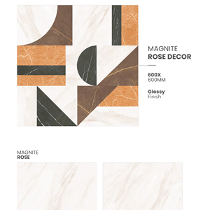 Carreaux de porcelaine pleine masse effet marbre brillant 600x600mm pour sols et murs intérieurs et extérieurs - Product Image 1