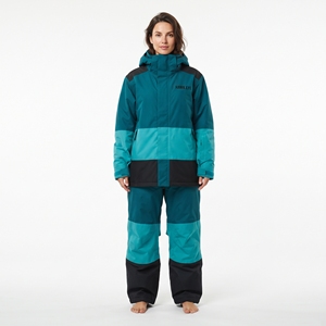 Combinaison de ski d'hiver pour femmes, imperméable, chaude, coupe-vent, veste à capuche, vêtements de ski en plein air - Product Image 1