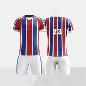 Maillot de football rétro personnalisé 100 % polyester, séchage rapide, respirant, uniforme de football, fabrication sur mesure, grandes tailles - Product Image 5