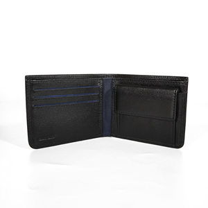 [Special Price] Top Quality Handmade Castello Genuine Cowhide Leather Men Standard Coin <b>Wallet</b> Black Brown Navy Burgundy Green - Product Image 3