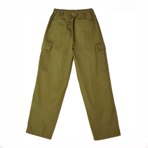 Pantalones Cargo Verde Oliva para Hombre, Cintura Elástica, Múltiples Bolsillos, Estilo Casual para Otoño, Material de Lona, Transpirables - Product Image 1