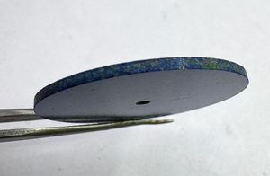 Cadran de montre en pierre précieuse lapis-lazuli bleu profond, 32 mm x 1,50 mm, rond, personnalisé - Product Image 6