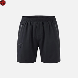 Pantalones Cortos Deportivos para Hombre de Secado Rápido, Resistentes al Agua, Cintura Media, Cierre con Cordón, Bolsillo con Cremallera, 92% Poliéster, Diseño Personalizado para Actividades al Aire Libre - Product Image 1