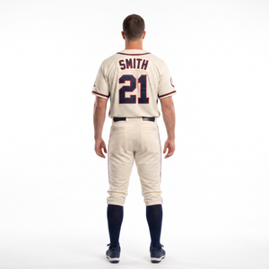 Uniforme de Béisbol Personalizado, 100% Poliéster, Doble Tejido, Pantalones de Jersey Cosidos con Botones, Conjunto para Hombre Adulto, Fabricante OEM para Deportes de Equipo - Product Image 2