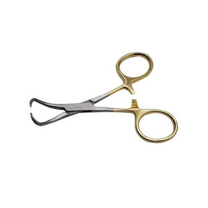 ที่หนีบผ้าขนหนูแบบมืออาชีพ Backhaus Forceps ชุบทอง สแตนเลสสตีล ขนาด 5 นิ้ว ชุดเครื่องมือผ่าตัดทางการแพทย์ - Product Image 6
