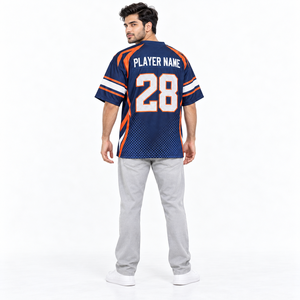 Camiseta de fútbol personalizada para hombre, cuello en V, manga corta, nombre del jugador impreso, número, ropa para fanáticos en blanco y negro - Product Image 4