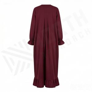 Robe Abaya Entièrement Boutonnée pour Femmes, Prix Bas, Robe Modeste, Nouveau Design, Longue Robe Personnalisable, Abaya Musulmane Modeste, Couleur Personnalisée - Product Image 2