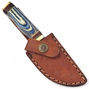 Meilleur couteau tactique Bowie à lame fixe, fait main, en acier Damas, pour la chasse, avec manche en bois Pakka et étui – Couteau de survie très populaire - Product Image 5