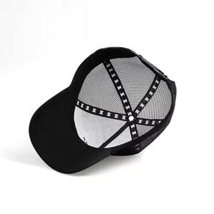 Casquette de baseball unisexe de luxe à 5 panneaux en polyester/coton avec logo brodé 3D personnalisé, ajustable avec fermeture snapback - Product Image 2