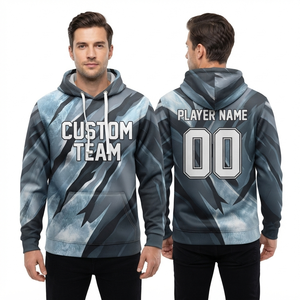 Premium <b>Athletic</b> Sublimation Hoodie Custom Printed Polyester Hoodie for Men Women and Youth - Product Image 4