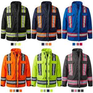 Ropa de Trabajo de Seguridad, Alta Visibilidad, Reflectante, Poliéster Rip-Stop, Uniforme de Trabajo Unisex con Bolsillo, Chaqueta de Seguridad - Product Image 6