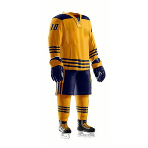 Uniforme de hockey sur glace en tissu microfibre de qualité supérieure, séchage rapide, confortable, vêtements de sport professionnels, maillot de hockey sur glace, sublimation personnalisée - Product Image 2