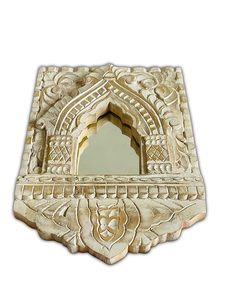 Decorative Wood <b>Framed</b> <b>Wall</b> Mirror Customizable Shape Full Color Digital Printing Industrial Style Interior Decor - Product Image 4