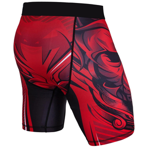 Pantalones Cortos de Compresión para Hombre, Estampado de Tigre Rojo, Spandex y Poliéster, Secado Rápido, Deportivos, Cintura Media, Cierre Elástico - Product Image 4