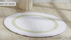 Alfombra de Baño Contemporánea 100% Algodón, Suave, Absorbente y Lavable a Máquina, con Bambú Sólido para Baños y Duchas Modernos - Product Image 2