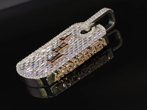 Colgante de Moissanita VVS Personalizado de Fábrica para Hombre, Joyería Iced, Collares con Colgante de Diamantes VVS, Colgante de Letra Hip Hop - Product Image 4