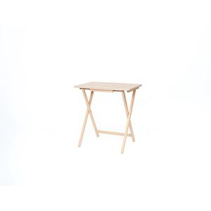 Set di 4 tavoli pieghevoli XL oversize con ripiano, tavoli da pranzo naturali - Product Image 3